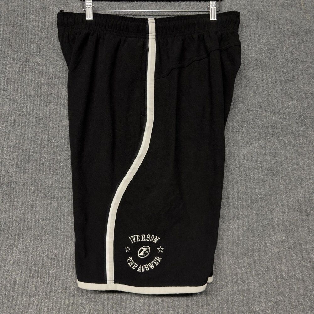 Vintage Reebok Allen Iverson The Answer I3 Fleece Shorts Mens 2XL Basketball Y2K